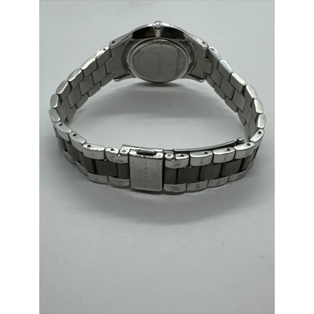 Skagen 347SSMX Women's Stainless Steel Analog Black Dial Quartz Watch JNA770